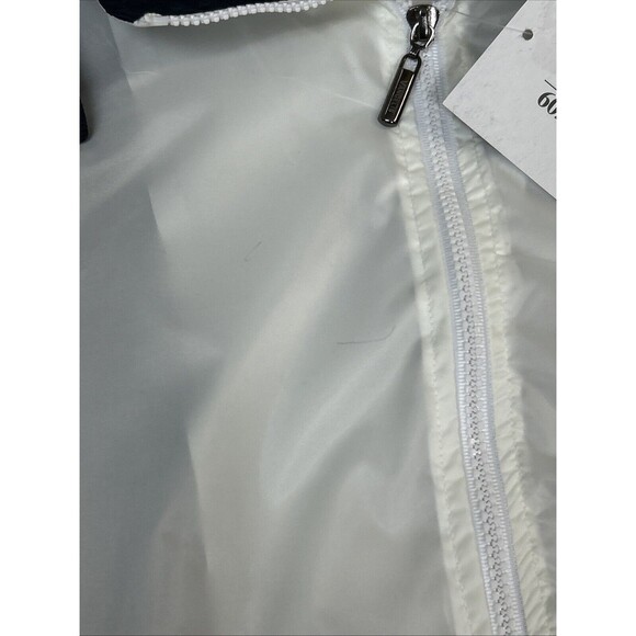 Vangelis Bomber Jacket Men's Windbreaker XL Full Zip Blue White Red Stripe Retro - Picture 3 of 6